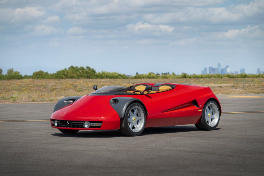 Ferrari Conciso Turns the 328 GTS Into a Doorless Wedge Ferrari Conciso one-off barchetta with low aluminium wedge body