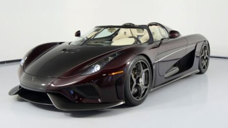 A Deep Red Carbon Koenigsegg Regera Is Listed for $3.3 Million 2021 Koenigsegg Regera in deep red tinted exposed carbon fibre with carbon Aircore wheels