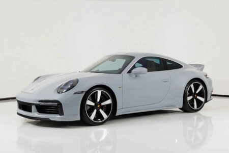 A 429-Mile Porsche 911 Sport Classic Is Listed at $554,990 Grey Metallic Porsche 911 Sport Classic with ducktail rear spoiler