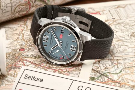 Chopard Mille Miglia GTS Power Control Grigio-Blu with blue-grey dial and black textile strap