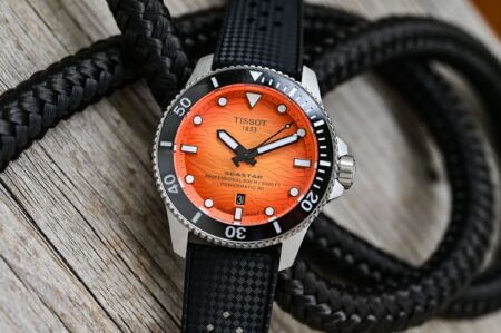 Tissot Gives the Seastar 2000 Professional a More Wearable 44mm Case Tissot Seastar 2000 Professional 44mm dive watches in blue orange and grey dial variations