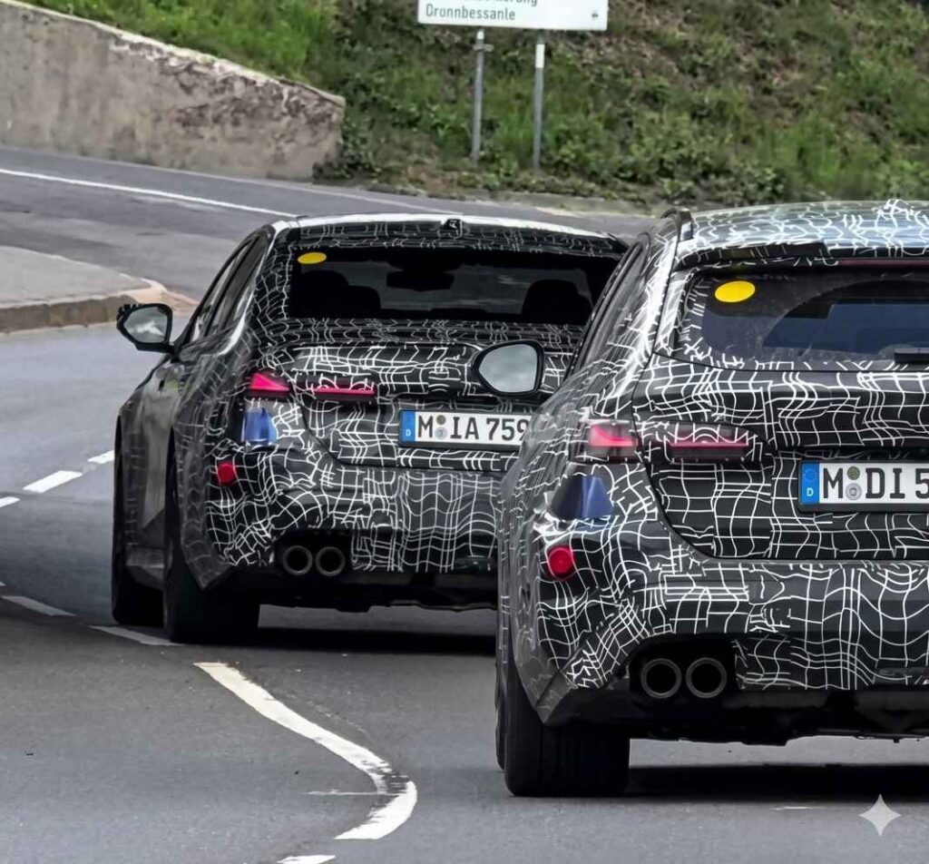 2027 BMW M5 Sedan and Touring Prototypes Run Together at the Nürburgring Camouflaged 2027 BMW M5 sedan and M5 Touring prototypes testing near the Nürburgring