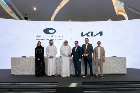 Kia Brings Its Future Mobility Vision to Dubai’s Museum of the Future Kia mobility concept display inside Dubai’s Museum of the Future