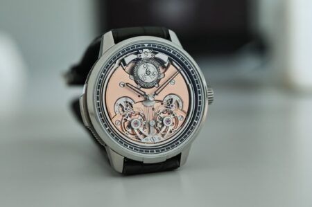 Armin Strom Minute Repeater Resonance 12:59 First Edition with exposed hammers and twin balance wheels