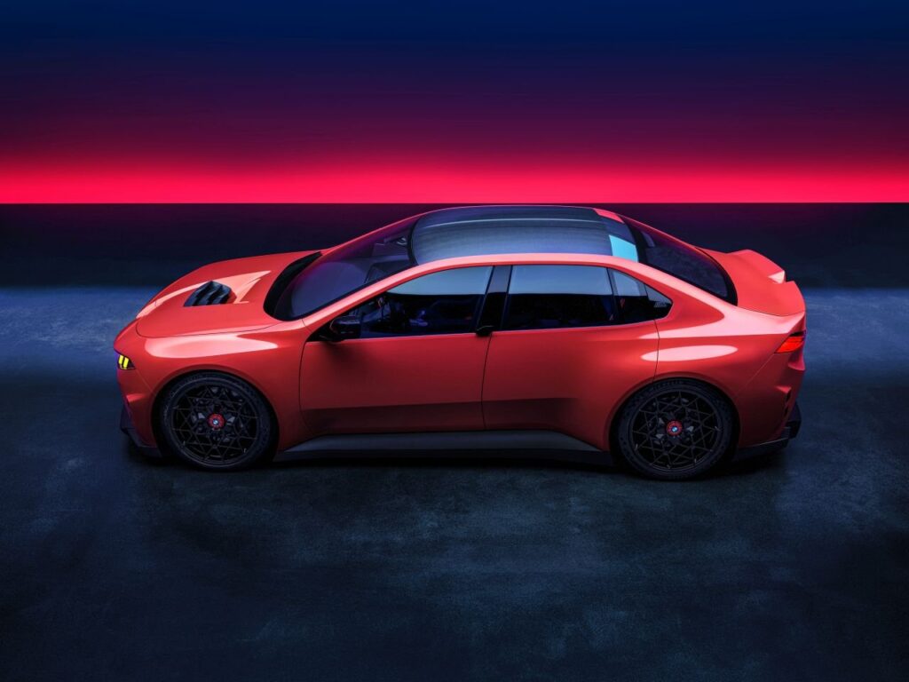 BMW M Concept Neue Klasse showing natural-fibre composite body details
