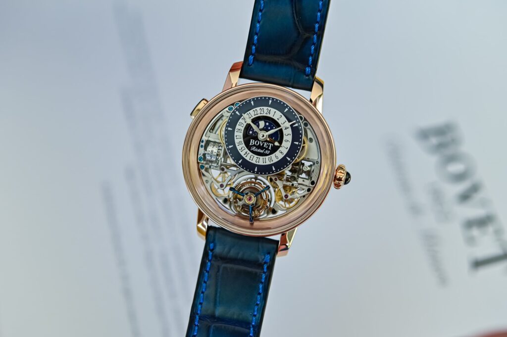 Bovet Récital 32 GMT Tourbillon with openworked dial and flying tourbillon