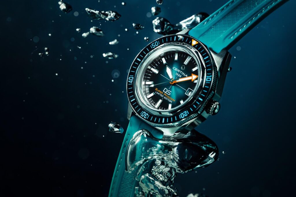 Certina Takes Its Titanium Diver to 2,000 Metres with the DS Super PH2000M Certina DS Super PH2000M titanium dive watch with ceramic bezel and gradient teal dial