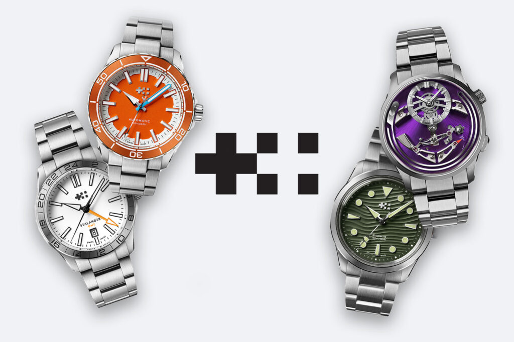 A Beginner’s Guide to Christopher Ward’s C60 Trident Watches Christopher Ward C60 Trident dive watches arranged together on a clean editorial surface