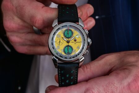 Cuervo y Sobrinos Brings Havana’s Racing Past Back to the Wrist Cuervo y Sobrinos Gran Premio de Cuba Chronograph Trilogy watches with colourful racing poster-inspired dials