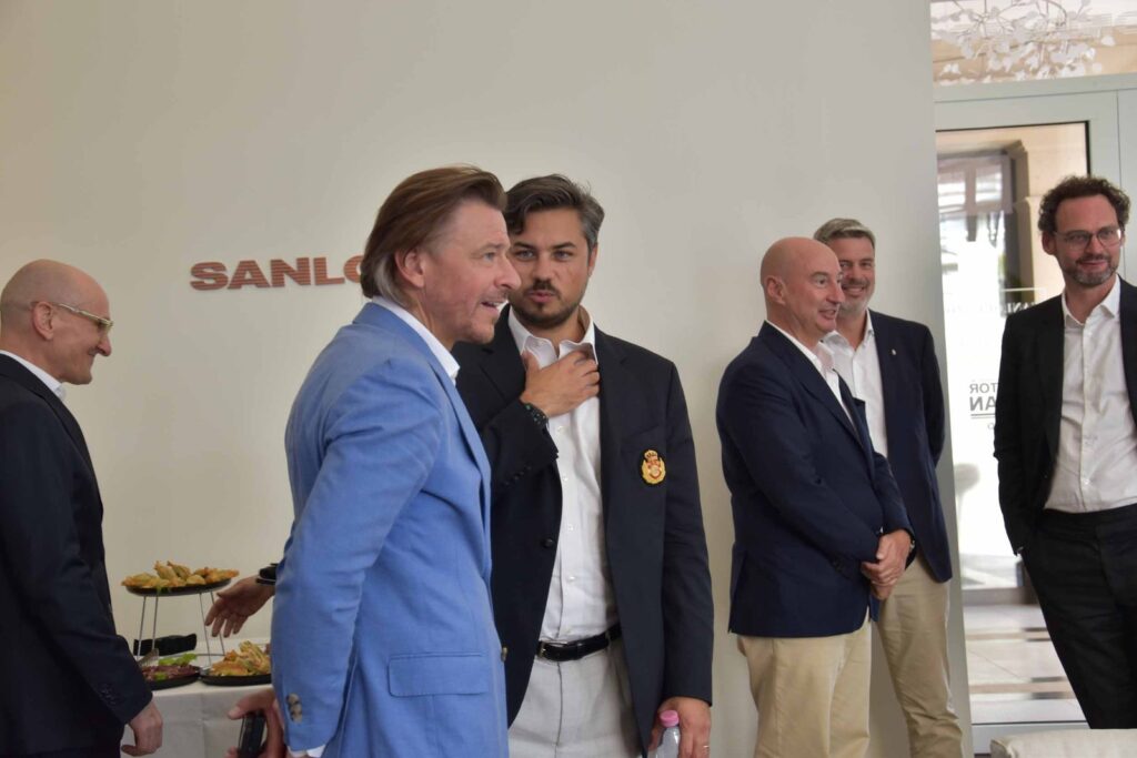 Guests gathered at the Sanlorenzo MED Lounge in Monaco for the Luxe Visionaries Vol. II launch