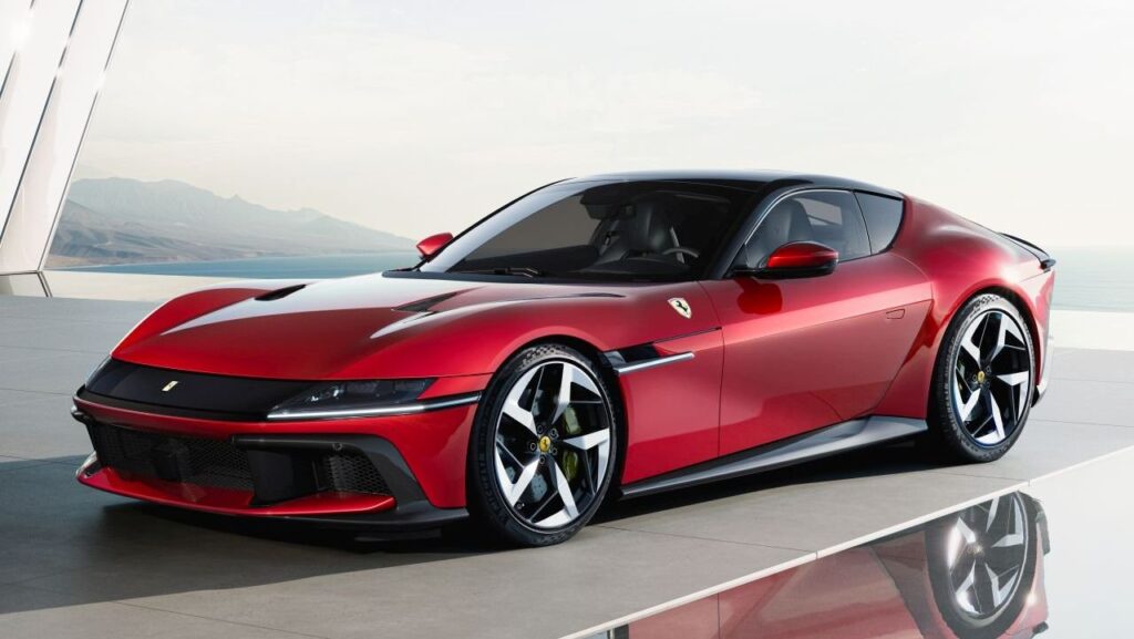 Ferrari 12Cilindri front-engined V12 grand tourer on a road