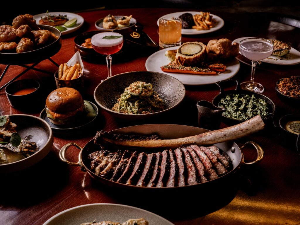 Gordon Ramsay Opens Bread Street Kitchen High Above the City Bread Street Kitchen and Bar at 22 Bishopsgate overlooking the London skyline