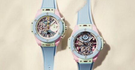 Hublot Brings Pastel Ceramic to the Big Bang for Summer 2026 Hublot Big Bang Summer 2026 pastel ceramic watches in pink mint green sky blue peach and petrol blue