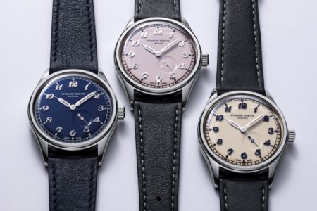 Kiwame Tokyo’s Kubo Brings Small Seconds Shadow Play to a 37mm Dress Watch Kiwame Tokyo Kubo small seconds dress watches with Sakura, Tetsukon and Usuki lacquered dials