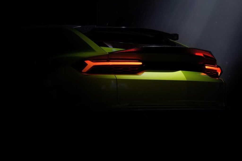 Lamborghini’s Next Urus SE Looks Ready for a Performante Treatment Lamborghini Urus SE Performante teaser showing carbon rear aero details