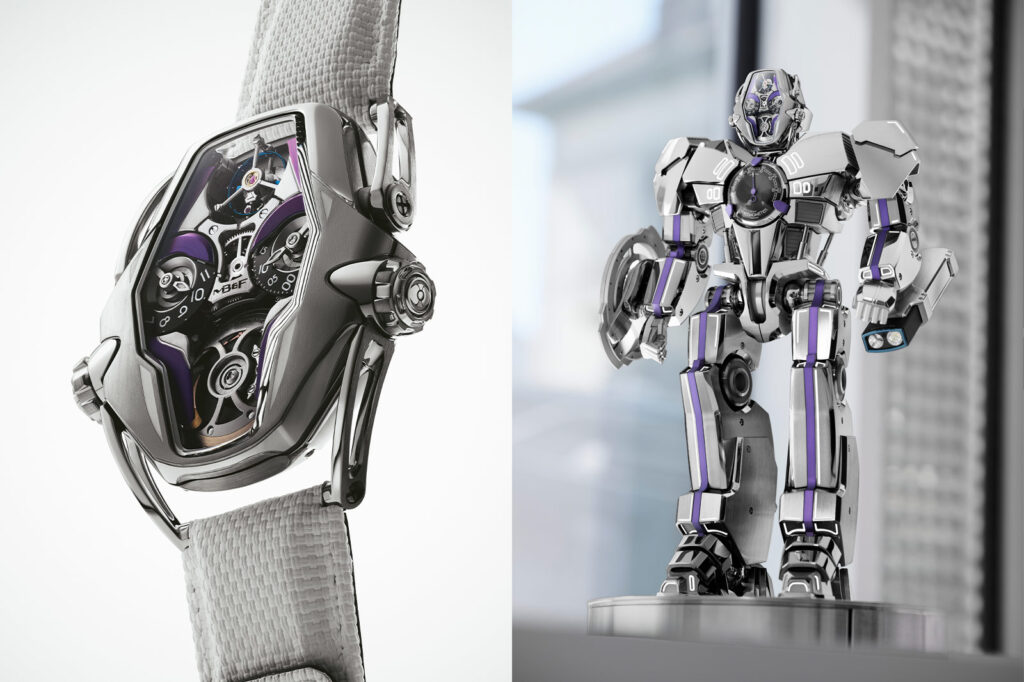 MB&F HM12 The Guardian robot sculpture with detachable tourbillon wristwatch head