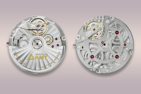 Manufacture AMT mechanical watch movement components in a Swiss manufacture setting
