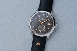 Maurice Lacroix Refines the 1975 Line With the Limited Legacy Small Seconds Maurice Lacroix 1975 Legacy Small Seconds with Jura-inspired dial motif