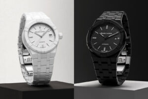 Selection of affordable ceramic watches in black and white finishes