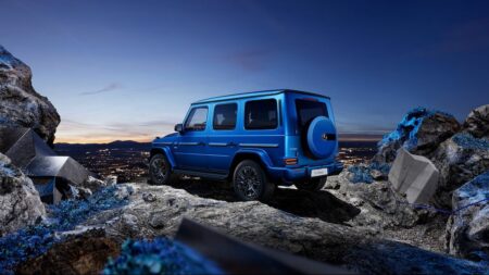 Mercedes Electric G-Class Faces Japan Recall Over Wheel Bolt Concern Mercedes electric G-Class driving off-road