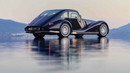 Morgan Midsummer Coupe with fixed glass roof and coachbuilt aluminium bodywork