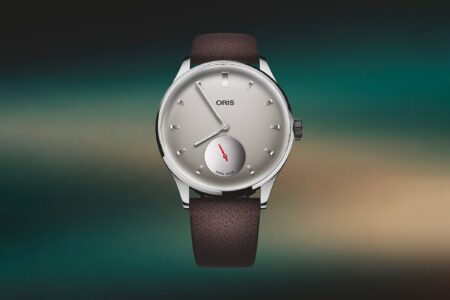 Oris Marks Its 122nd Birthday With the Hölstein Edition 2026 Artelier Oris Hölstein Edition 2026 Artelier Small Seconds with grey dial and suede strap