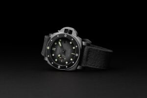 Panerai Brings the Navy SEALs Submersible Into Steel With the PAM01738 Panerai Submersible Navy SEALs PAM01738 steel dive watch with anthracite dial and black bezel