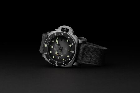 Panerai Submersible Navy SEALs PAM01738 steel dive watch with anthracite dial and black bezel