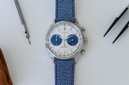 Pequignet’s Royale Paris Chronograph Puts French Watchmaking in a Sharper Frame Pequignet Royale Paris Chronograph with burgundy subdials in a stainless steel case