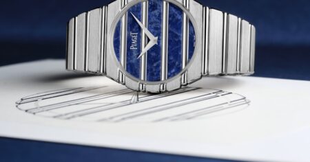 Piaget Gives the Polo 79 a Blue Sodalite Dial Piaget Polo 79 watch with a blue sodalite dial
