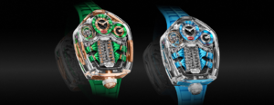 Jacob & Co. Turns the Bugatti Tourbillon Into a Sapphire Spectacle Jacob & Co. Bugatti Tourbillon Sapphire Crystal watch with transparent sapphire case and V16 automaton