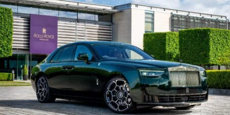 Rolls-Royce Black Badge Ghost TT Edition Revisits a 1906 Isle of Man Victory Rolls-Royce Black Badge Ghost Tourist Trophy edition in Dark Emerald on the Isle of Man