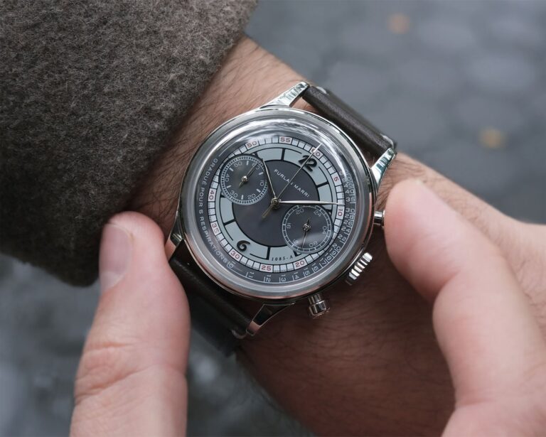 Furlan Marri’s Mechaquartz Collection Makes the Hybrid Chronograph Feel Permanent Furlan Marri Mechaquartz chronograph with vintage-inspired dial and stainless steel case