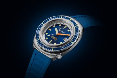 Squale Brings Its 2001 Marina Militare Dive Watch to Collectors Squale 2001 Marina Militare dive watch with blue bezel and blue rubber strap