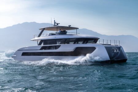 Carlos Alcaraz Commissions a Custom Sunreef ULTIMA 88 Carlos Alcaraz custom Sunreef ULTIMA 88 luxury yacht at sea