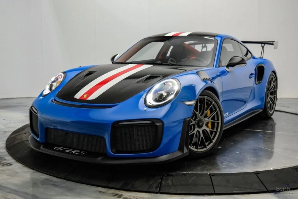 Voodoo Blue Porsche 911 GT2 RS Weissach Is a One-Off 991 With a Seven-Figure Ask Voodoo Blue Porsche 911 GT2 RS Weissach Package