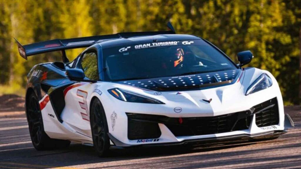 Chevrolet Corvette ZR1X prepared for a Pikes Peak hill climb attempt