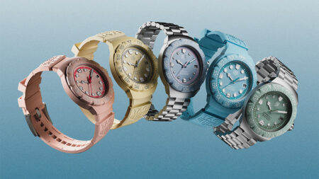 TAG Heuer Formula 1 Solargraph pastel watches in beige pink blue green and lavender