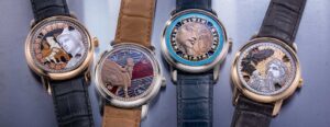 Vacheron Constantin Métiers d’Art Tribute to Great Civilisations watch dial with stone-carved antiquity motif