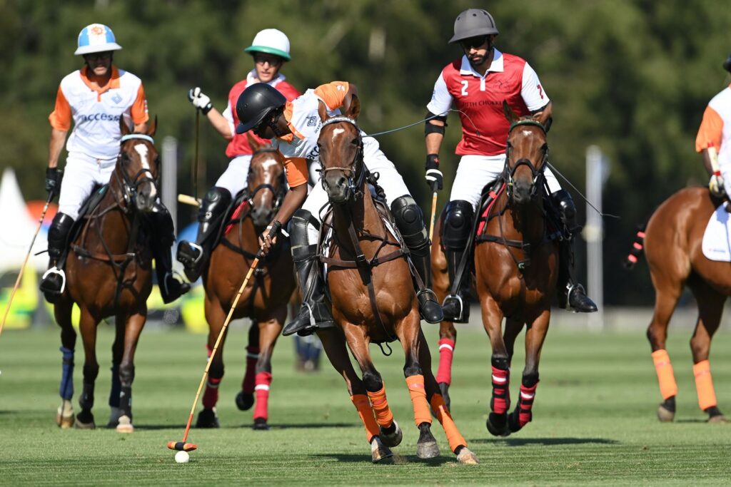 Guards Polo Club Hosts a Purpose-Driven Day of Polo and Art Polo players competing at Guards Polo Club during Access Bank UK Polo Day 2026