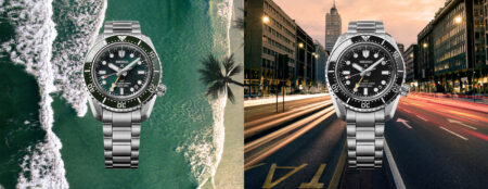 Seiko Sharpens the Prospex 1968 Heritage Diver’s GMT Seiko Prospex 1968 Heritage Diver’s GMT watch on stainless steel bracelet