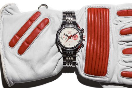 TAG Heuer Gives the Carrera Glassbox a Team Ikuzawa Racing Treatment TAG Heuer Carrera Chronograph x Team Ikuzawa with white dial and red racing accents