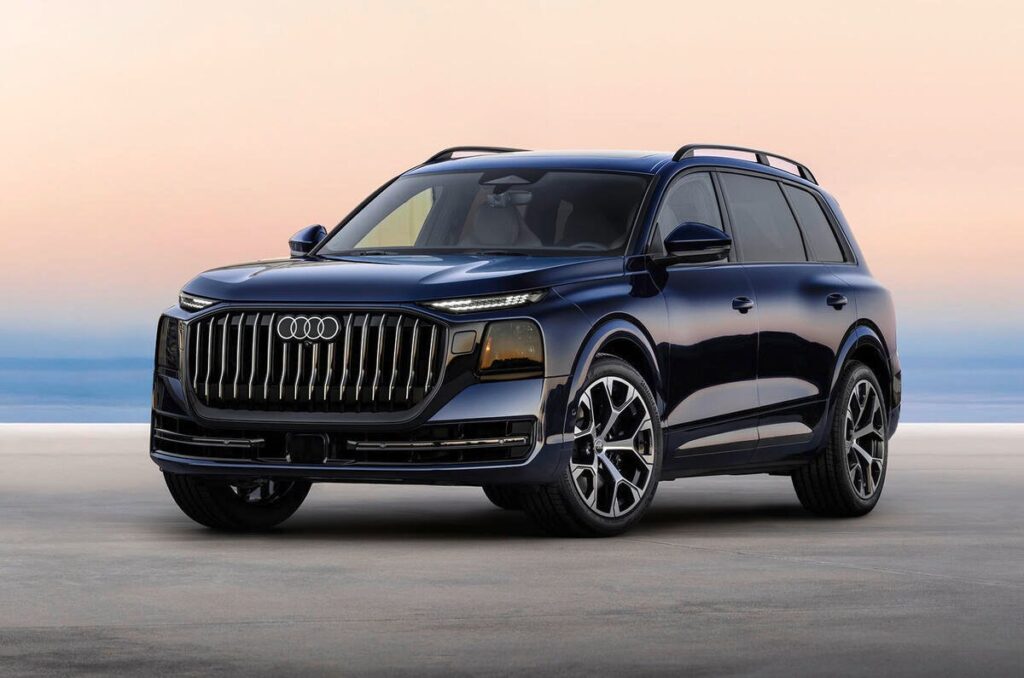 Audi Q9 Arrives as a Larger New Flagship SUV for the Four Rings Audi Q9 full-size luxury SUV front three-quarter view