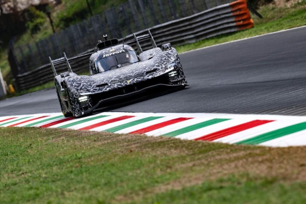 Ferrari’s 499P Evo Begins Track Work Ahead of Ford’s Le Mans Return Ferrari 499P Evo prototype testing at Monza with revised aerodynamic bodywork