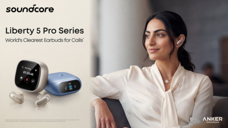 soundcore brings Liberty 5 Pro earbuds to the Gulf with AI call tech soundcore Liberty 5 Pro and Liberty 5 Pro Max earbuds with charging cases