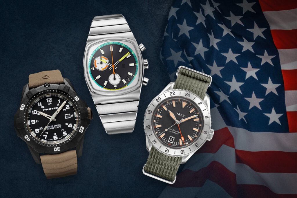 The American Watch Brands Worth Knowing in 2026 Selection of modern American watches including tool watches and guilloché independent pieces