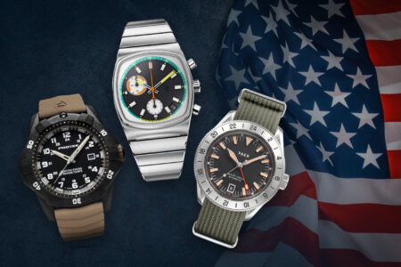 Selection of modern American watches including tool watches and guilloché independent pieces