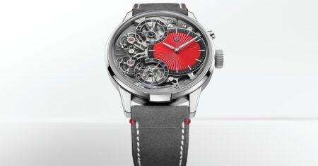 Armin Strom Mirrored Force Resonance limited edition with vibrant red design accents