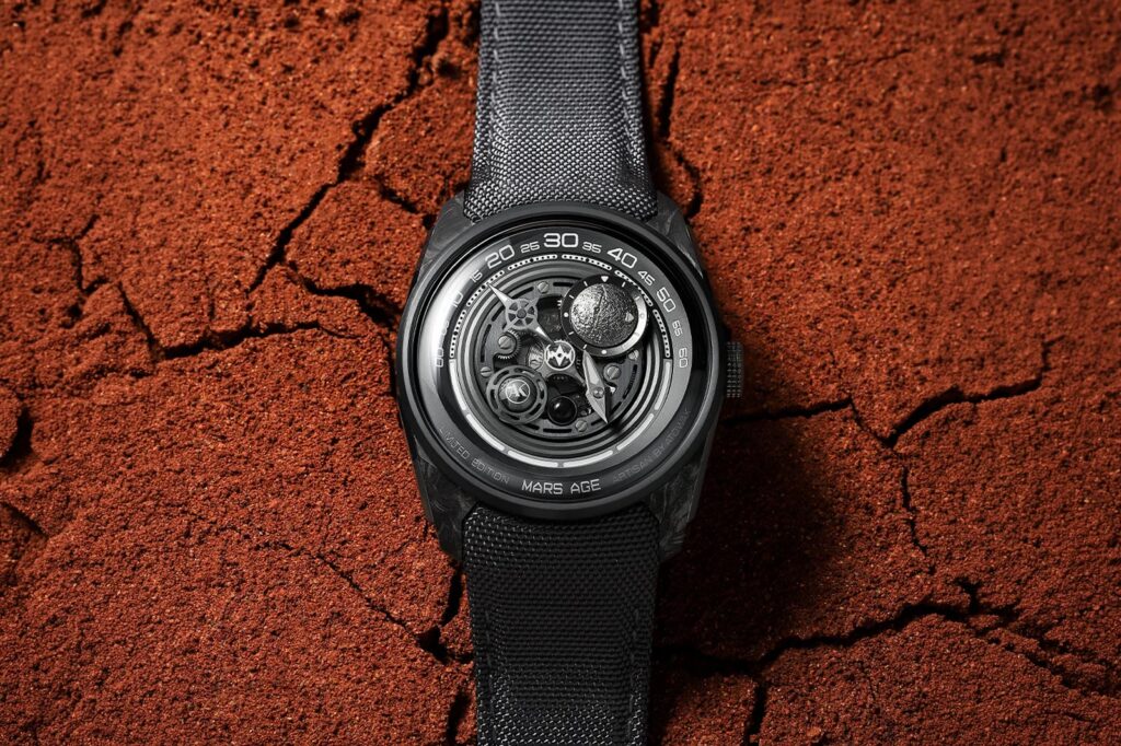 A selection of distinctive microbrand watches including jumping-hour, retrograde, embroidered dial and titanium designs
