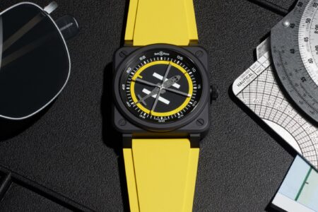 Bell & Ross BR-03 Helipad Lands With a Rotorcraft-Inspired Dial Bell & Ross BR-03 Helipad watch with black ceramic case and yellow helipad-inspired dial